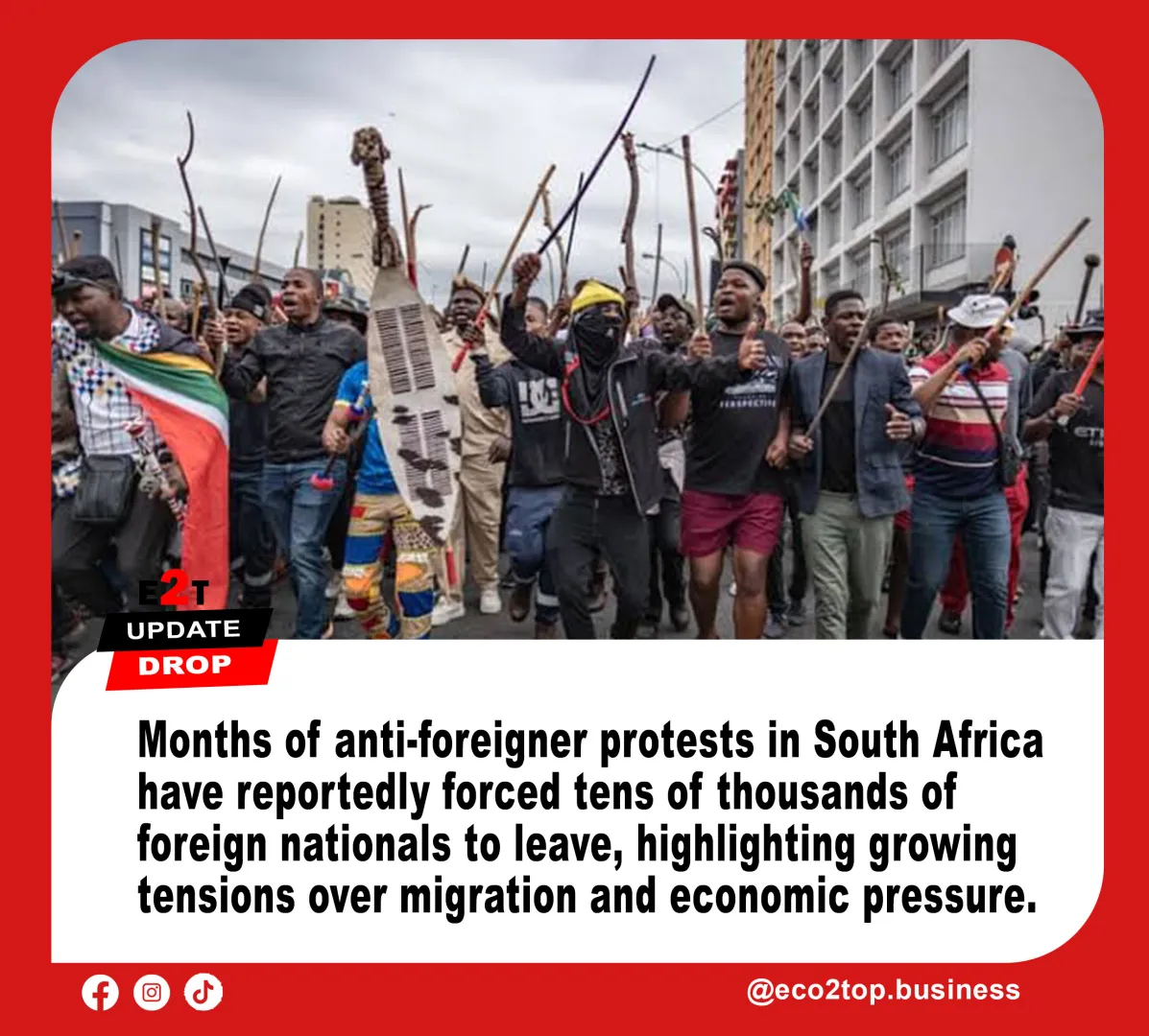   Anti-Foreigner Protests in South Africa Force Thousands to Leave