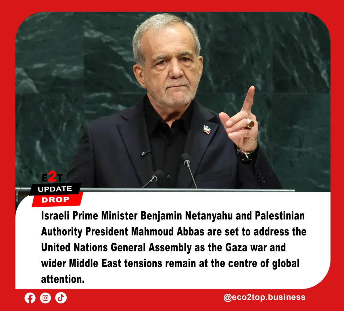 Netanyahu and Abbas to Address UN General Assembly Amid Gaza War