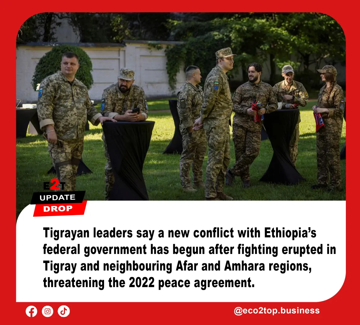 New Fighting Erupts in Ethiopia’s Tigray Region as Peace Deal Comes Under Strain