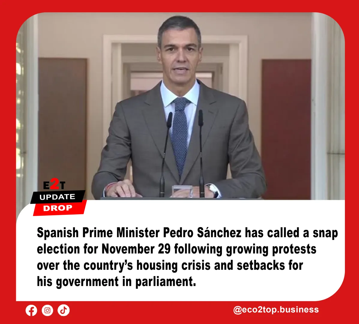 Spain Calls Snap Election Amid Growing Housing Protests